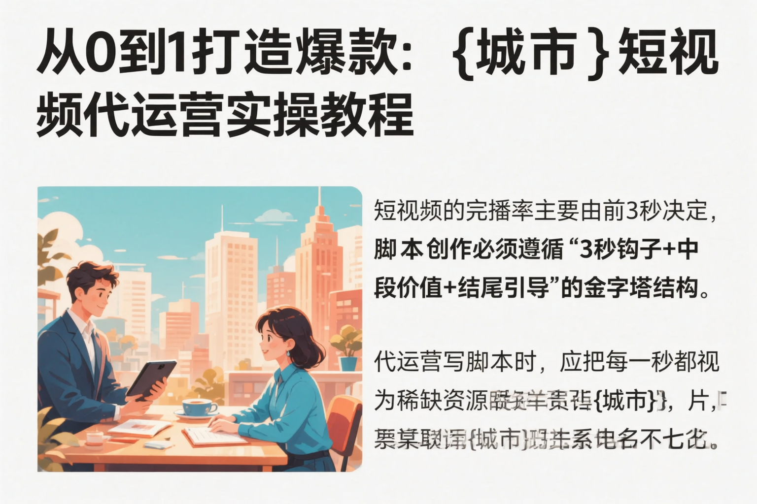 从0到1打造爆款:泰安短视频代运营实操教程