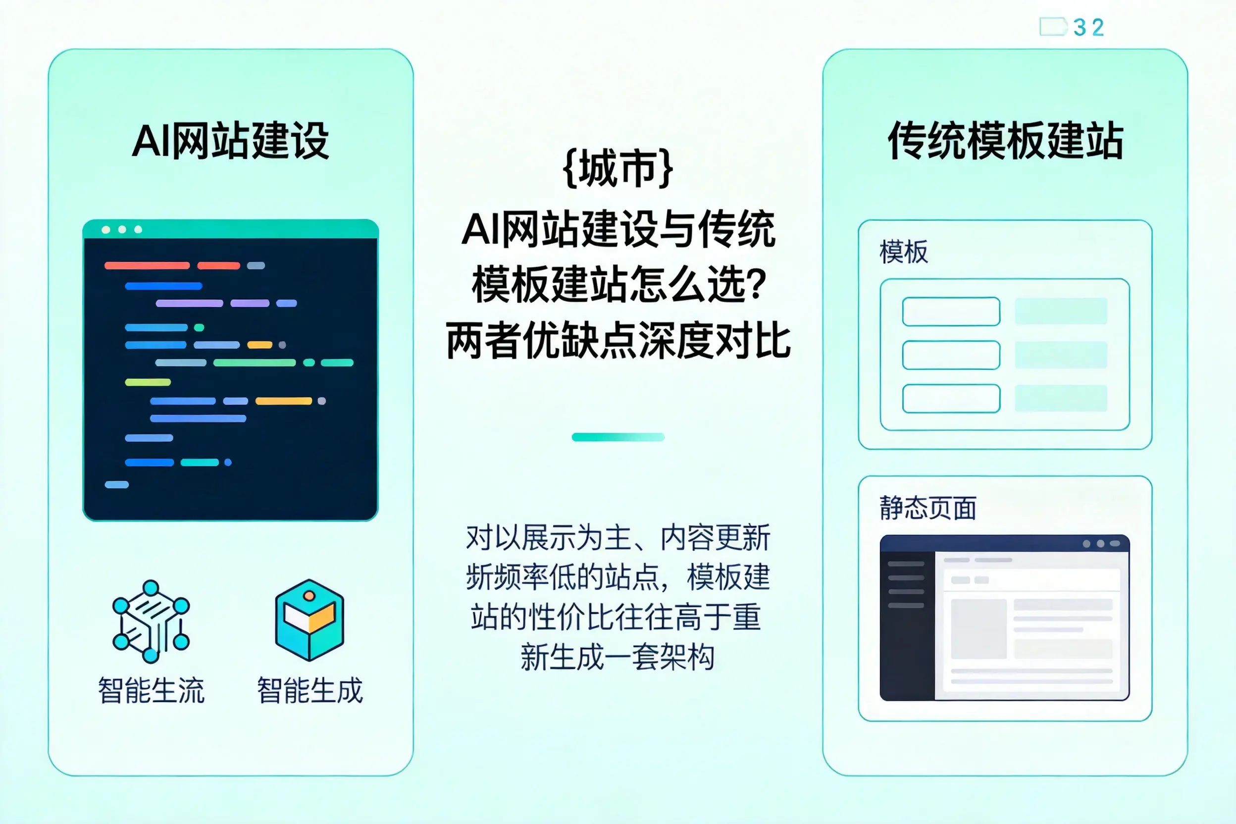 泰安AI网站建设与传统模板建站怎么选?两者优缺点深度对比